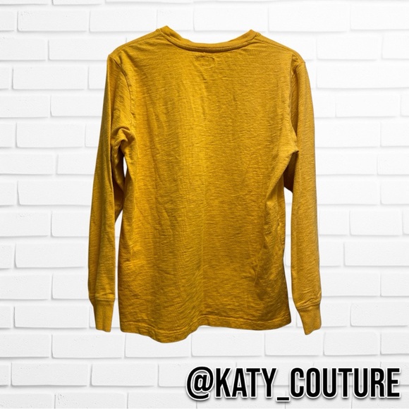 SUPREME F/W 2018 L/S POCKET TEE, MUSTARD,RARE COLOR, SIZE M, NWOT. - Picture 4 of 5